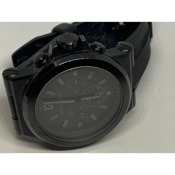 Michael Kors MK8152 Men\'s Black Silicone Analog Bl main image 5